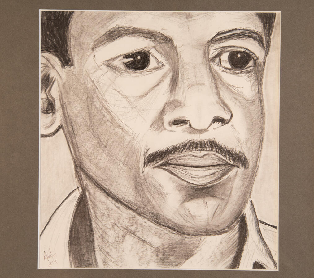 Papi, 2014. Charcoal 9.5“ x 10.5"