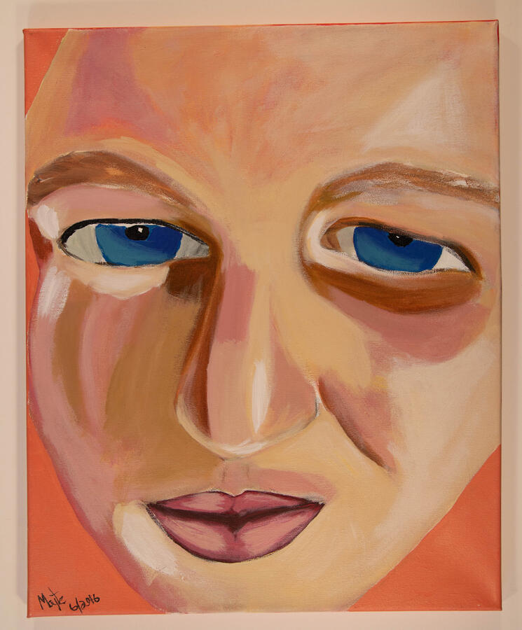 Boy, 2016. Acrylic, 16” x 20”.